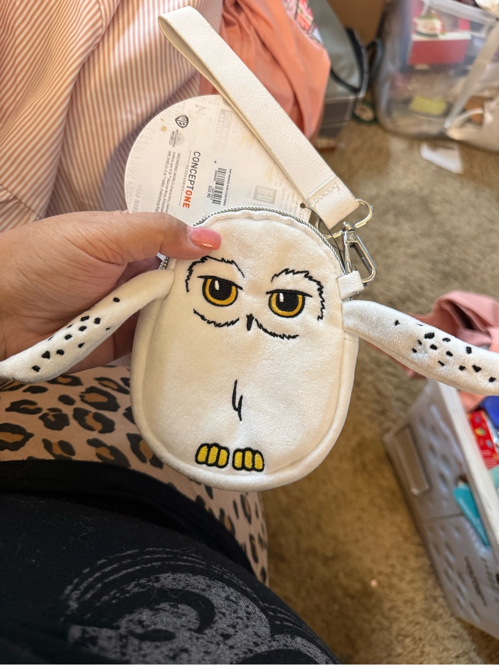 Harry Potter White Owl Hedwig Wristlet Coin Purse
